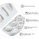 thumbnail image 5 of Molde para tartas con forma de adoquín Molde para repostería con forma de guijarro en 3D Molde de silicona para hornear, 5 of 10