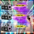 thumbnail image 3 of Fog Machine with 13 Colorful LED Lights and RGB Light Effect, 500 W and 2000CFM Fog with 2 Wired and Wireless Remote Controls, Perfect for Christmas Party Wedding, Halloween,  and Stage Effect, 3 of 11