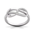 thumbnail image 3 of TimeLe$$ Classics 14K White Gold Diamond Infinity Ring (Ring Size 9), 3 of 6