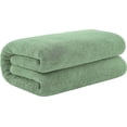 thumbnail image 1 of 40X80 Inches Jumbo Size, Thick & Large 650 Gsm Genuine Ringspun Cotton Bath Sheet, Luxury Hotel & Spa Quality, Absorbent & Soft Decorative Kitchen & Bathroom Turkish Towels, Sage Green, 1 of 6