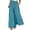 01-Blue1775, variant on Womens Paperbag Waist Wide Leg Palazzo Pants Tie Closure Side Pockets Vacation Trousers Brown Size S