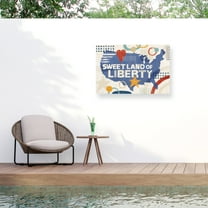 Veronique Charron 'Love and Liberty I' Outdoor All-Weather Wall Decor