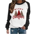 thumbnail image 1 of Blouse à Manches Longues pour Femmes Mode Imprimé Col Rond Chandail Tops Manches Longues Blouse Confortable Chandail en Molleton, 1 of 6