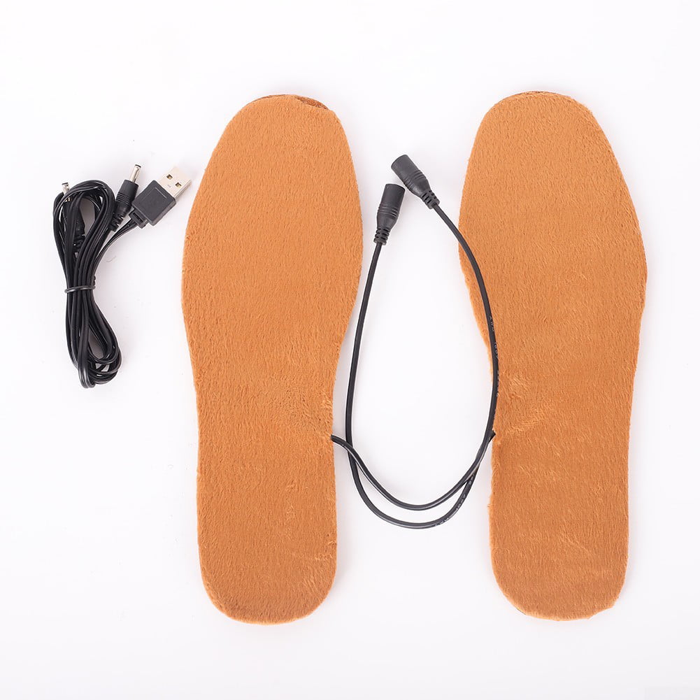 2 Pairs Fleece Luxury Thermal Insoles Real Fleece One Size Fits All Shoe Boot 