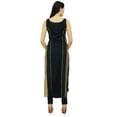 thumbnail image 4 of Atasi Womens Black Net Straight Kurti Salwaar Kameez with Dupatta Readymade, 4 of 8