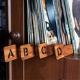 thumbnail image 2 of 4PCS Wood Record Dividers, Alphabetical Vinyl Record Storage Dividers A-D, Record Holder Organizer Guides, 2 of 5