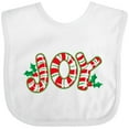 thumbnail image 3 of Inktastic Candy Cane Joy Boys or Girls Baby Bib, 3 of 4
