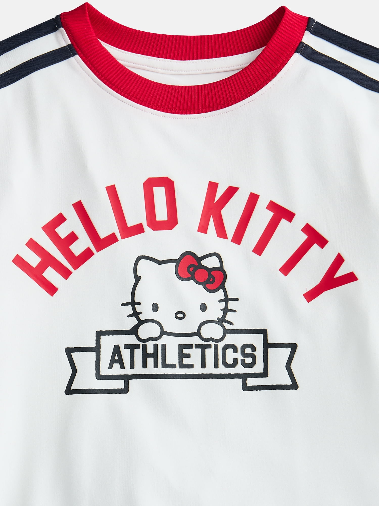 Hello Kitty Girls Active Graphic Jersey with Short Sleeves, Sizes 4-12