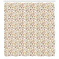 thumbnail image 3 of Dessert Shower Curtain, Assorted Confectionary Pattern of Candies Ice Creams Chocolate Bars Lollipops Donut, Fabric Bathroom Set with Hooks, 69W X 84L Inches Extra Long, Multicolor, by Ambesonne, 3 of 3