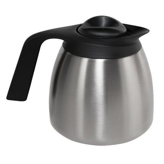BUNN 64 oz. Stainless Steel Economy Thermal Carafe - Black Top