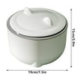 thumbnail image 4 of Kitchen Trash Can, Step-On Garbage Can with Lid, Tall Kitchen & Bathroom Trash Can, Small Office Waste Bin, Gray - Xuniizn, 4 of 7