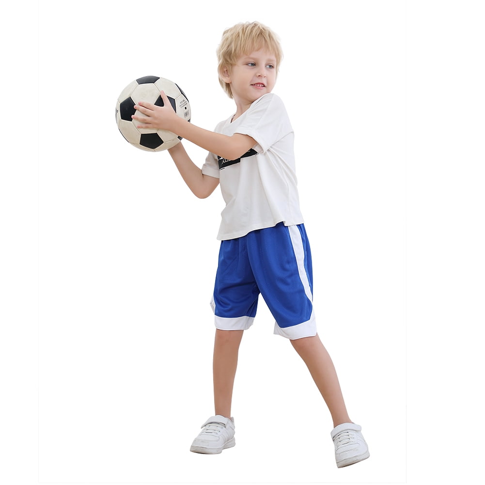 TOPTIE 9 Inches Big Boys Active Athletic Basketball Shorts with Pockets