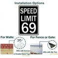 thumbnail image 4 of Speed Limit 2 Sign Funny Metal Tin Signs Vintage Speed Limit Signs 8x12 Inch, 4 of 4