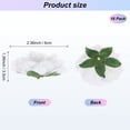 thumbnail image 3 of Uxcell 16-Pack Cabezas de Peonías Artificiales, Cabeza de Peonía de Seda Falsa de 2.4 Pulgadas para Boda/Ramo/Pared de Flores[Blanco, 6cm], 3 of 7