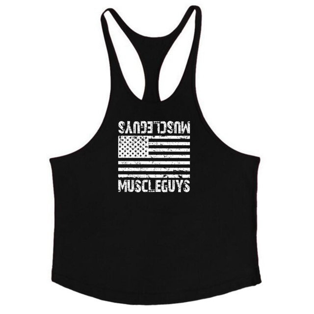Nuevas llegadas Bodybuilding stringer tank top hombre algodón gimnasio camiseta sin mangas hombres Fitness chaleco Singlet ropa deportiva entrenamiento tanktop Tan Jianjun unisex