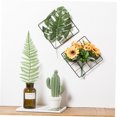 thumbnail image 4 of Mobutofu 2Pcs Photo Display Simple Metal Square Black for Home Decoration and Study, 4 of 8