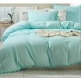 thumbnail image 3 of Pavish Export Cotton Duvet Cover Set For Bedroom Boho Pom pom Bedding Duvet Cover With 2 Pillow Case Bohemian Queen Size Bedding Set, 3 of 3