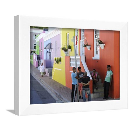 Colourful Houses Bo Cape Area Malay Inhabitants Cape Town