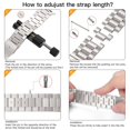 thumbnail image 2 of ZYX Slim Stainless Steel Band for Apple Watch, Women's 14mm Thin Metal Strap with Tool, LightST, 38mm/40mm/41mm/42mm(Series 10 11), 2 of 7