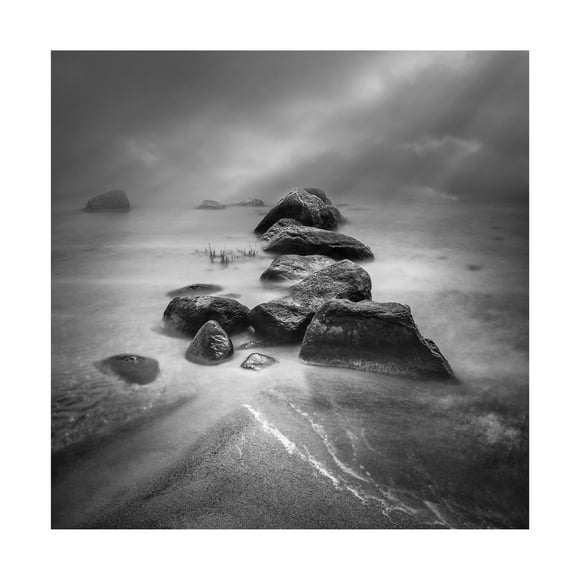 Joanna Maciszka 'Mysterious stones ...' Canvas Art