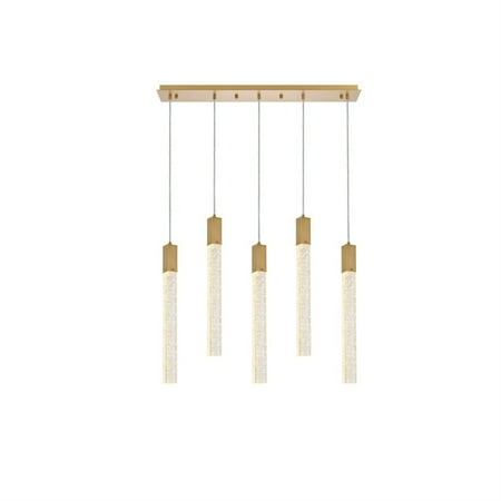

Weston 5 lights pendant in satin gold