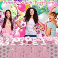 thumbnail image 2 of Party Supplies Zhehao, 143 unidades, color rosa, fútbol, cumpleaños, 24 unidades, 2 of 7