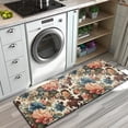 thumbnail image 3 of Pioneer Flower Floral Print Pattern Kitchen Rug Mat,Kitchen Runner Rugs Non Skid Washable,Decorative Kitchen Floor Mats for Kitchen,Sink,Laundry,17"x47.2", 3 of 7