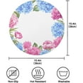 thumbnail image 4 of GZHJMY Beautiful Hydrangea Flowers Round Placemats Durable Non-Slip Heat and Stain Resistant Placemat for Kitchen Table Decoration Outdoor BBQ Activities(6PCS) Table Mat, 4 of 7