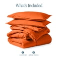 thumbnail image 6 of Bare Home Down Alternative Comforter Set - 3-Pieces - All Seasons - Full, Orange, 6 of 8