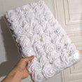 thumbnail image 1 of Cabeza de flor Artificial de rosa de PE blanca con tallo, ramo de bricolaje, decoración de fiesta de boda, suministros de álbum de recortes, 50 unids/lote por paquete, 1 of 5