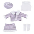 thumbnail image 2 of Elainilye Winter Outfit for 18in Doll Clothes Soft Plaid Coat Set with Beret Hat Girl Doll Winter Fashion Cozy Doll Wardrobe for Cold Weather, 2 of 9
