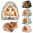 thumbnail image 4 of Colorful Winter Mini Cage Comfortable Hamster House Guinea Pig Nest Small Animal Sleeping Bed Warm Mat TYPE1-XS, 4 of 8
