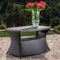 thumbnail image 2 of GDF Studio Prazen Outdoor Wicker Side Table, Multibrown, 2 of 13