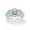 Platinum-Plated Sterling Silver, variant on Round and Marquise-Cut Cubic Zirconia Halo Engagement Ring 2.44 TCW in Platinum-Plated or Yellow Gold-Plated Sterling Silver