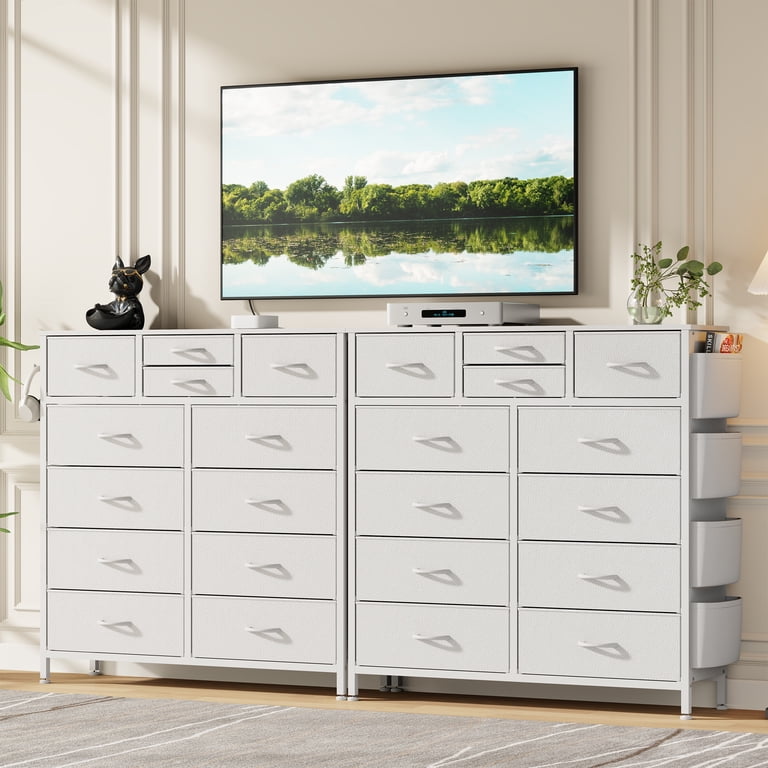 LainTene Fabric Dresser with 12 Drawers Dresser for Bedroom Chests