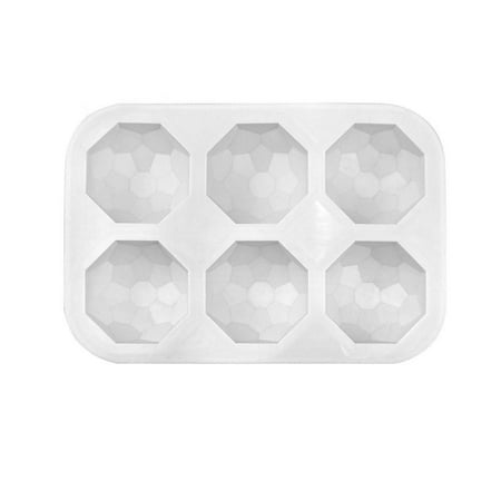 

Wedding Supplies Cupcake Ice Cube Cream Bread Handmade Silicone Mold Diamond Mousse Cake Mold 6 Cavity 3D Gemstone Design