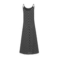 thumbnail image 4 of Vestido HUOGUO, casual de verano, cuello en V, estampado de lunares, para mujer, 4 of 5