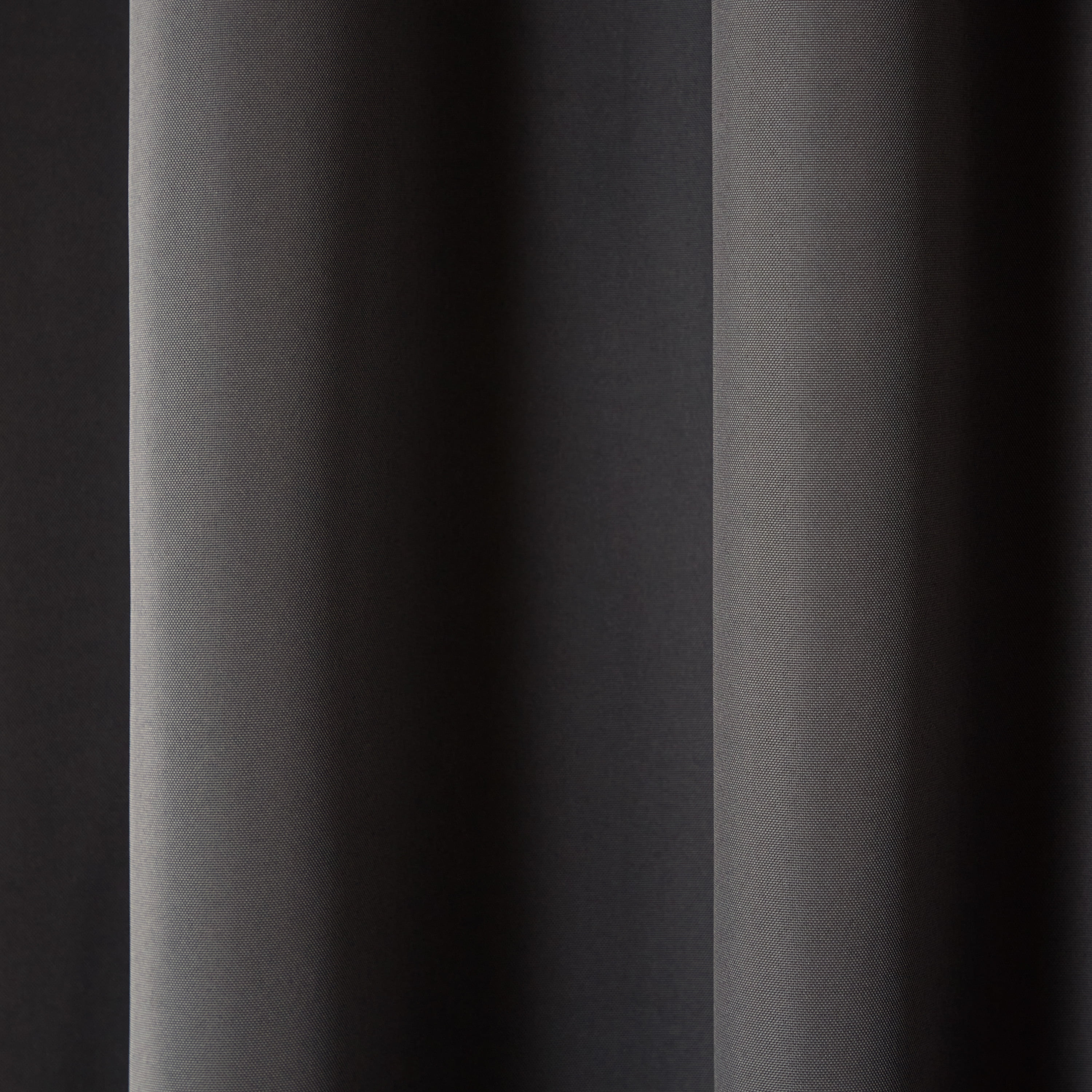 TOWN & COUNTRY BASICS Cabana Solid Heavyweight Indoor Outdoor Curtains, Light Filtering Opacity with Grommet Top, Water Repellent, 2-Pack Set, 54"x84", Charcoal