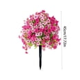 thumbnail image 4 of HWRETIE Artificial Violet Flowers with Stakes,Faux Plants for Outdoor Garden Decor,Porch Patio Yard Spring Summer, 4 of 9