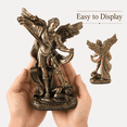 thumbnail image 3 of DurableDelights 7.48 Inch Saint Michael Archangel Statue – Guardian Angel Home Decor, Catholic Religious Collectible, 3 of 8