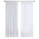 thumbnail image 3 of Cortinas transparentes blancas de 8 paneles, cortinas de de para tratamiento de ventana, 3 of 8