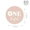 thumbnail image 5 of Koyal Wholesale 2" Birthday Daisy Onederful Round Cupcake Toppers DIY, Cake Topper Party Décor for Kids, 20-Pk, 5 of 5
