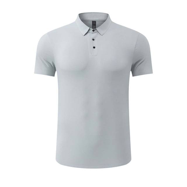 Golf Shirts for Mens Short Sleeve Lightweight Moisture Wicking 3 Buttons Performance Collared Shirt Men