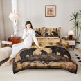 thumbnail image 4 of Homewish Safari Bear Full Size Comforter Sets 3-Piece for Teens,Jungle Wildlife Bedding Comforter Set,Woodland Animal Lightweight Bedding Sets,Luxury Bedroom Decor,Reversible, 4 of 8