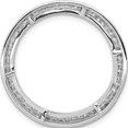 thumbnail image 3 of 14K White Gold 1/2Ct. Diamond Channel Set Large Circle Chain Slide Made In India pm4711-050-wa, 3 of 5