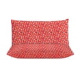 thumbnail image 3 of 3 Pcs Soft Bedding Set, Includes 1 Duvet Cover with Zipper And 2 Pillow Shams,Red Floral Full(79"×90"), 3 of 8