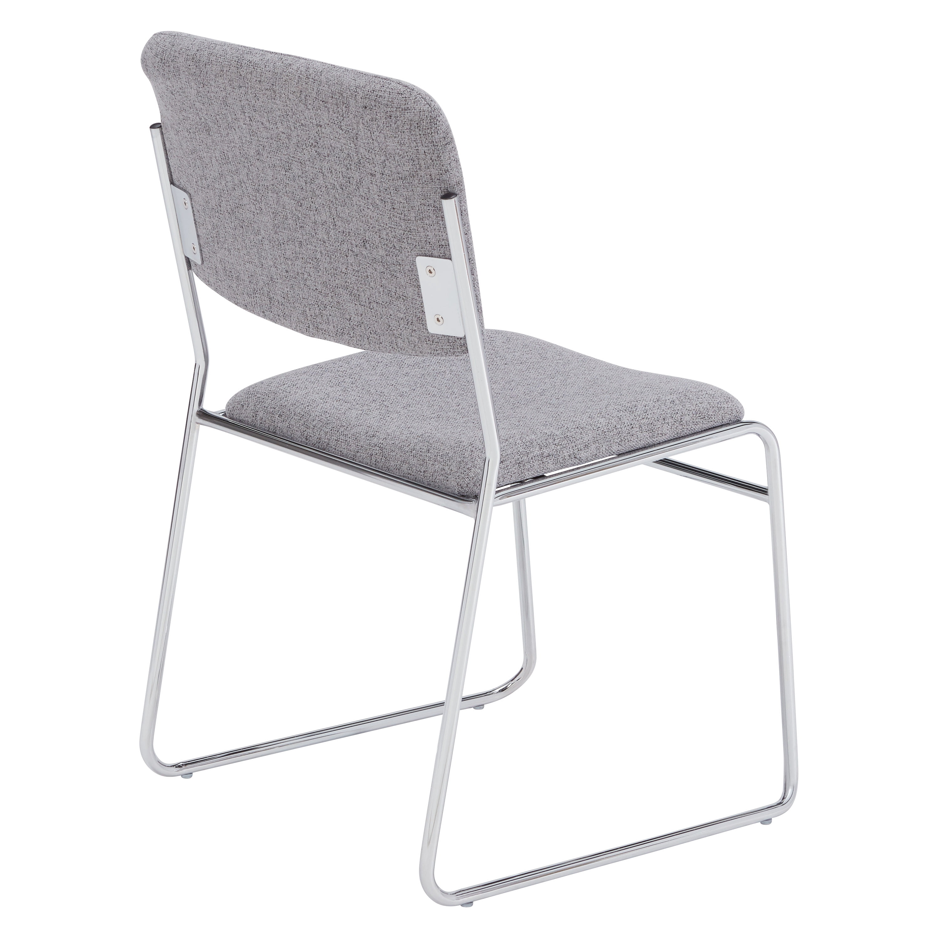 (4 Pack) NPS 8600 Series Fabric Padded Signature Stack Chair, Classic Gray