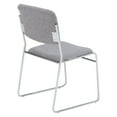 thumbnail image 2 of (4 Pack) NPS 8600 Series Fabric Padded Signature Stack Chair, Classic Gray, 2 of 7
