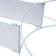 Urban Shop Novelty 2-Tier Crescent Moon Matte Floating Shelves
