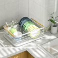 thumbnail image 5 of Kitchen Dish Drainer, Sink Dish Drainer with Utensil Holder and Drip Tray, Kitchen Sink Drying Tray, for a Family of 3-5 People, 5 of 5